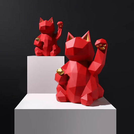 Resin Cat Statues for Home Decorations Animal Figurine European Creative Graffiti Gift Decorative Home Decor Sculpture