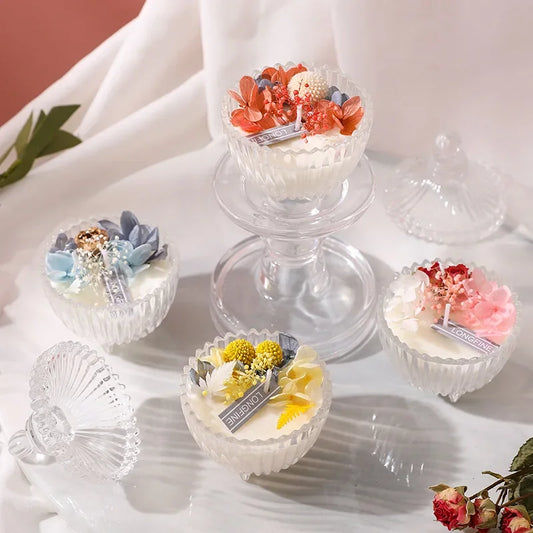 Dried Flower Aroma Candle Valentine's Day Romantic Atmosphere Creative Dried Flower Candle Gift For Friends Home Decoration
