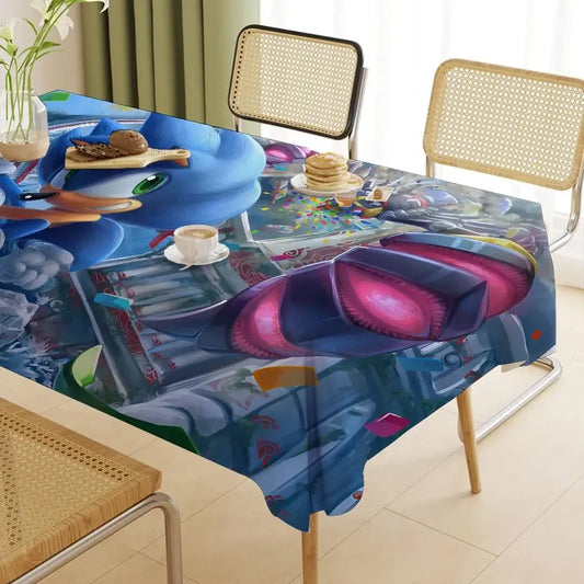 S-Sonic The H-Hedgehogs Table Cloth Living Wedding Festival Table Decoration Tablecloth Outdoor Picnic Waterproof And Oil-proof