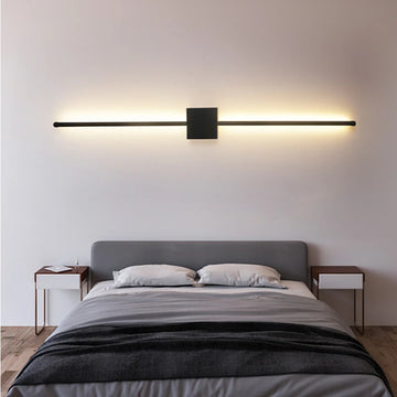 Wall Mounted Lighting Modern Minimalist Black Wall Lamp l-Shaped Aluminum Frame for Living Room Bedroom Hallway Home Decor