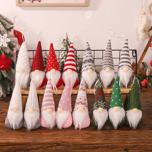 3/1PC Faceless Doll Knitted Hat Gnome Doll Gifts Xmas Merry Christmas Decorations For Home Dwarf Rudolph Doll New Year Ornaments