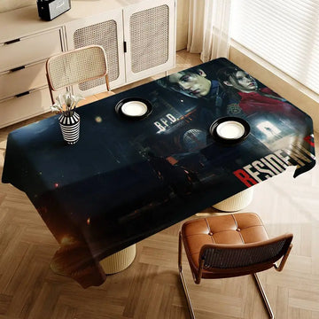 Popular Games R-Resident-E-Evil Rectangle Tablecloths Printed Table Cloth For Farmhouse Holiday Wedding Party Dining Table Decor