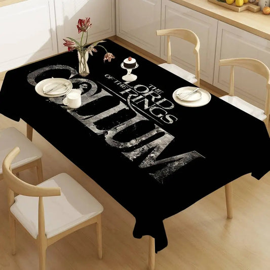 Gamer L-Lord Of The R-Rings Tablecloth Birthday Party Wedding Christmas Table Cover Wipe Desk Cloth Decor Covers Rectangle
