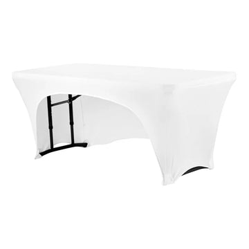 One Side Open Rectangular Elastic Spandex Table Cover Stretch Table Cloth Hotel Home Party Wedding Table Cloth Cover