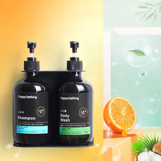 Soap Dispenser Bathroom Hand Liquid Soap Dispenser SUS 304 and ABS Shampoo bottles Big Capacity Single 500ML