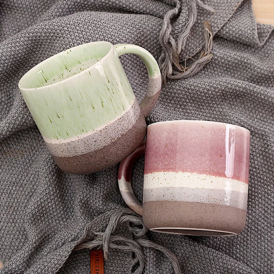 High Aesthetic Ceramic Mug Household Coffee Cup Office Ceramic Water Cup