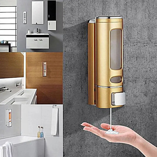 400ml 3 head shower and lotion dispenser waterproof shampoo body wash container wall mounted Suitable for home hotel restaurant