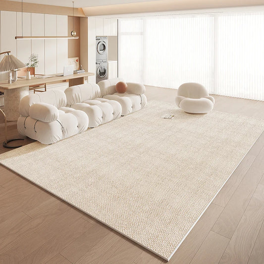 VIKAMA Italian-Style Living Room Plain-Colored Carpet, Minimalist Modern Bedroom Carpet, Carpet For Home Decoration