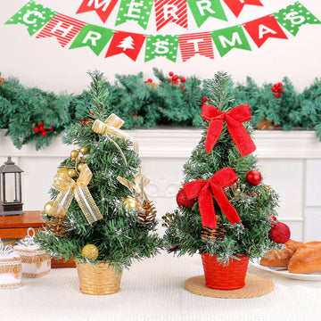 2024 Christmas Tree Potted Ornaments Christmas Simulation Flowers Christmas Tree Desktop Bonsai Decorations árbol de Navidad