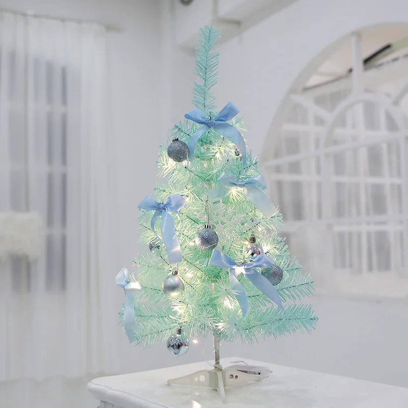 60cm Blue Christmas Tree Christmas Ornament 2022 New Year Decor Pink Artificial Simulation Plant Christmas Decorations for Home