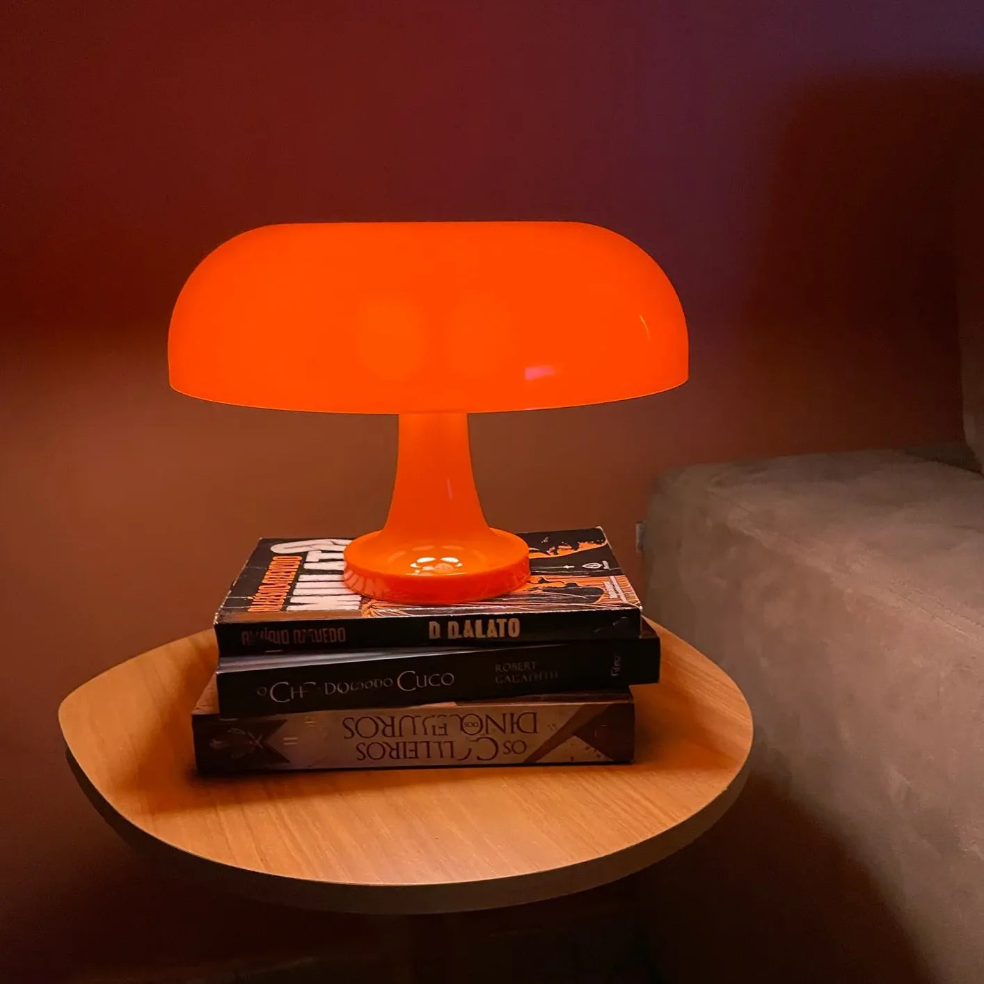 Mushroom table lamp bedroom bedside lamp Bauhaus design with 3 lighting modes and unlimited dimming restaurant atmosphere light
