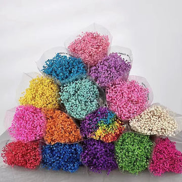 Artificial Eternal Flower Bouquet, DIY Material, Baby Breathing, Wedding, Home Decoration, Arrangement Dried Flowers, 400g
