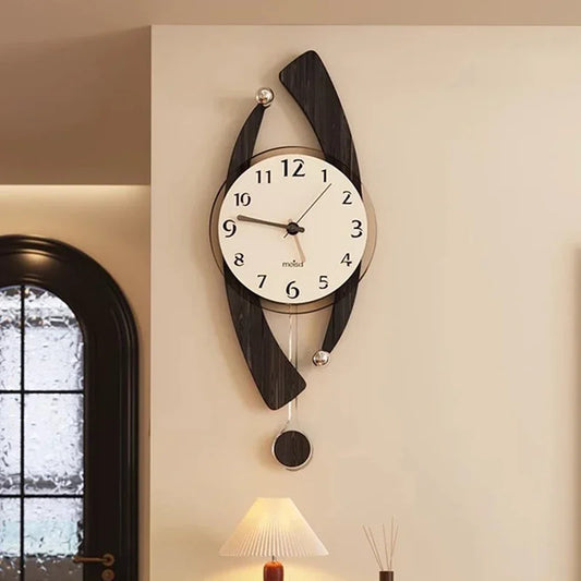Wooden Decoration Wall Clocks Art Mural Elegant Bedroom Silent Wall Clocks Retro Minimalist Design Home Decor Reloj Pared LLWC