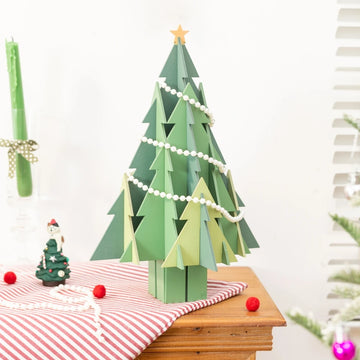 Creative DIY Wooden Christmas Desktop Ornaments Pine Tree Shape Crafts Christmas Decorations for Home Xmas Gifts New Year 2025