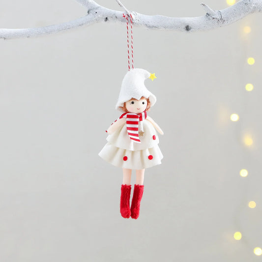2025 New Christmas Angel Girl Pendant Cake Dress Angel Pendant Christmas Tree Pendant Accessory arbol de navidad