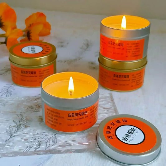 Emergency Candles for Power Outages Windproof Smokeless Survival Lighting Disaster Prevention Supplies for Home Camping
