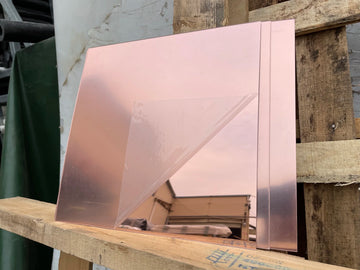 300x300x1.6MM Rose Gold Square Sheet Plastic Pier Glass Hotel Decorative Lens Safe Using Acylic Plexiglass Mirror