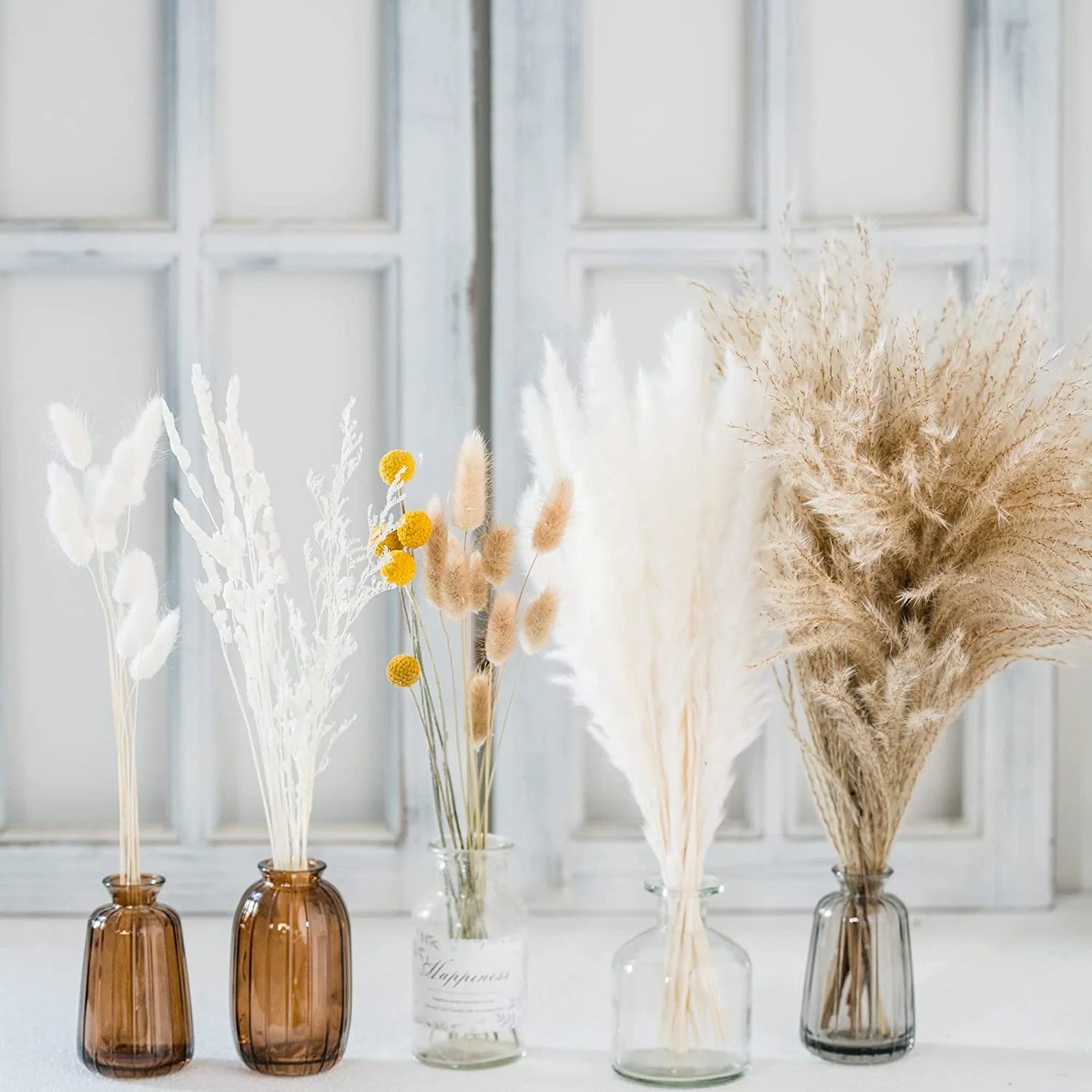 Thanksgiving Home Decorations Natural Plant Dried Pampas Bouquet Boho Reed Dried Flowers Wedding Scene Photo Shoot Ornaments