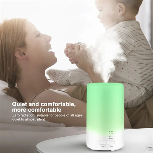 Color Night Light Air Humidifier Summer Aroma Diffuser Essential Oil Purifier Aromatherapy Smell Distributor Car Bedroom Office