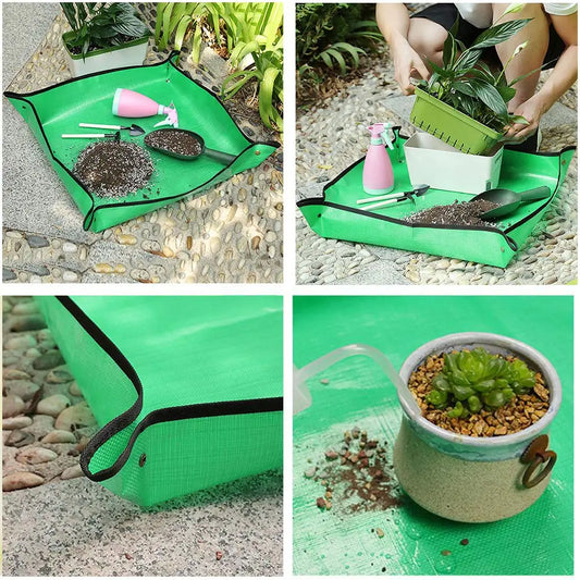 nursery Planting Mat Gardening Potting Pad Foldable Garden Plant Flower Groot sealing Pot Transplanting Waterproof Mats Mantle