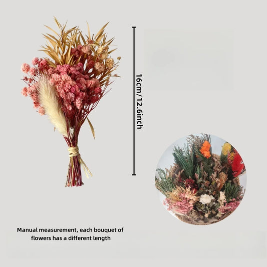 Mini Natural Dried Flower Bouquet Bridesmaid Wedding Decor Valentine's Day DIY Floral Materials Home Decor Accessories