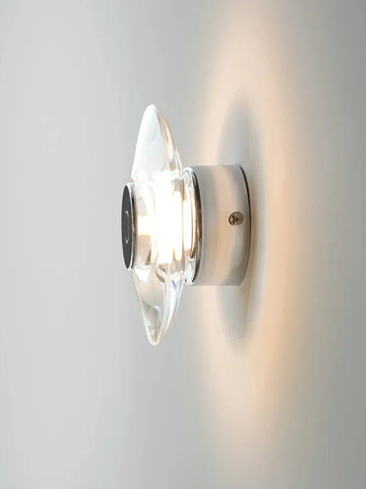 2025 Home/Italian Minimalist Lamp Circular Bedroom Crystal Bedside Wall Lamp Modern Corridor Mirror Headlight