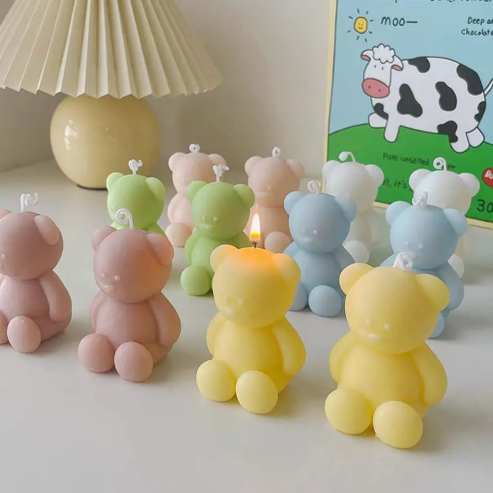 50PCS Shower Candle Shower Favors for Guest Bear Party Favors Baby Shower Candles Bulk for Gifts Favors Party