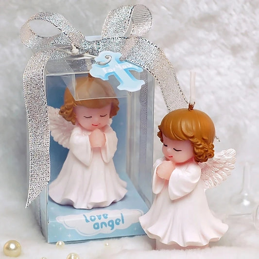 16 pcs Wedding Favors and Gifts for guests Baby shower Birthday Party Angel Candles for cake Souvenirs decorations Supplies