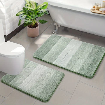 Bathroom Rugs Non Slip Ultra Soft Bath Mat Fluffy Soft Shower Mat Machine Washable Bath Carpet  Bedroom Living Room Door Mat