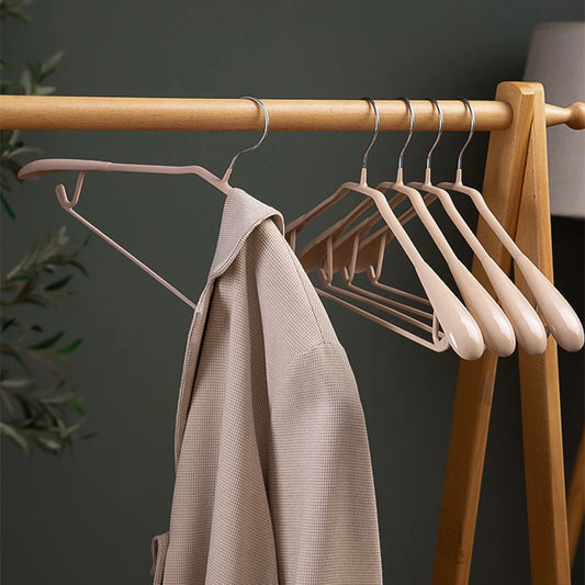 5-30PCS Wide-Shoulder Suit Hangers,Non Slip Wardrobe Organizer Hanger Rack for Clothes,Black Durable Thick Coat Hanger for Pants
