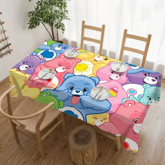 Cute C-Care B-Bears Table Cloth Tablecloth Party Decor Farmhouse Kitchen Dining Table Cloth Wedding Decorations
