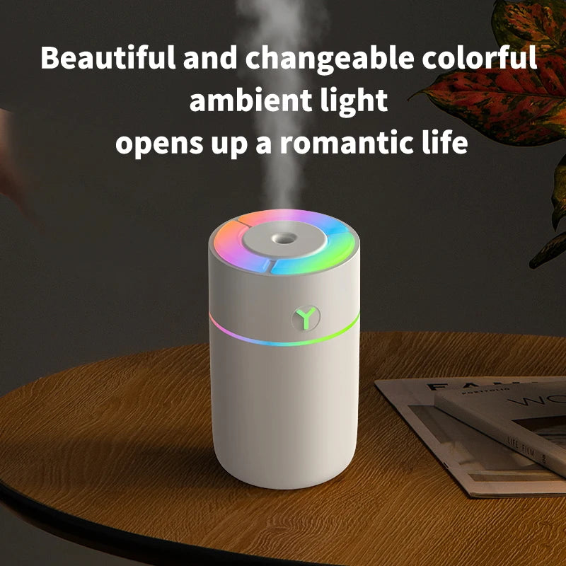 Portable humidifier color USB humidifier suitable for indoor and car mini air atomizer aromatherapy and essential oil diffuser