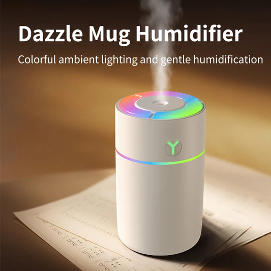 Portable humidifier color USB humidifier suitable for indoor and car mini air atomizer aromatherapy and essential oil diffuser