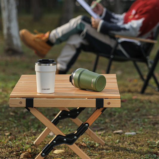 Stainless Steel Double Wall Coffee Cup – Insulated Travel Mug with Lid | NaturalBuiltHome