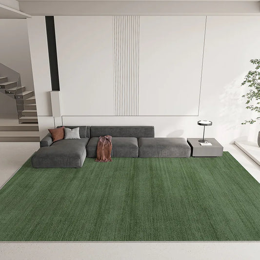 VIAKMA Solid Color Carpet Luxury High-End Living Room Sofa Coffee Table Rug Simple Bedroom Floor Mat Home Decoration