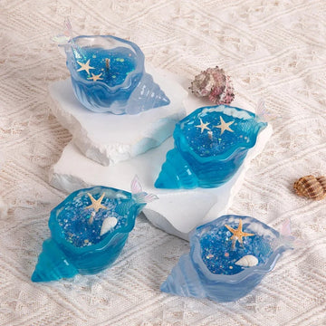 Sea Shell Aromatherapy Candle Creative Starfish ShellSea Sh Scented Candle Handmade Sea Shell Whirlpool Candles Home Decorations