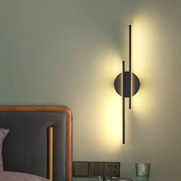 Simplicity Led Wall Lamps Suitable for Living Room TV Background Wall Nordic Creative Stair Corridor Study Double Line Light