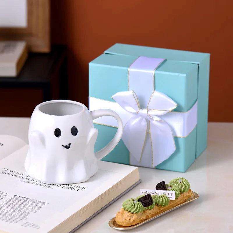 Halloween Easter Creative Cartoon Elf Mug Ghost Mugs Coffee Cup Milk Bbreakfast Ceramic Cups Friends Gift Box