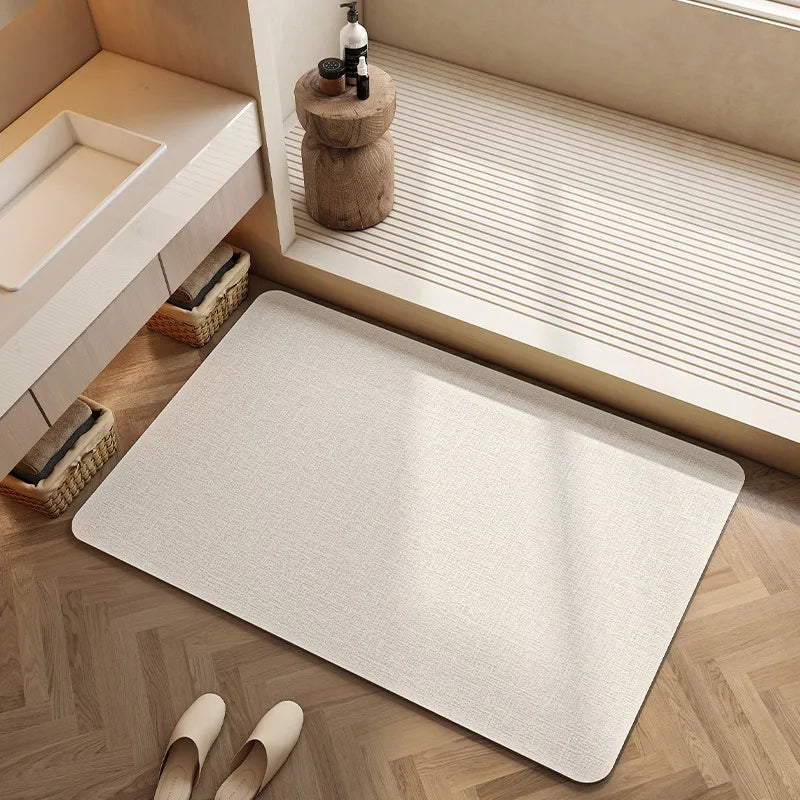 Bathroom Mat Absorbent Rug Toilet Carpet Water-absorbent Quick-drying Non-slip Floor Mats Soft Diatom Mud Area Bath Doormat