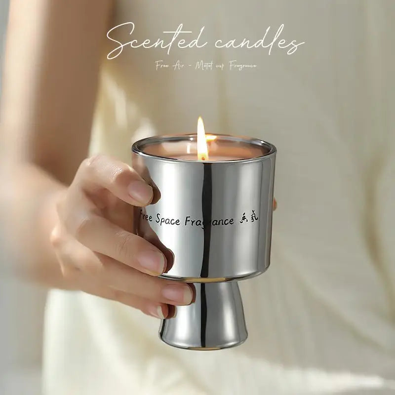 Scented Candles Gift Box Decoration Gift Ornament Candle Holder Originality Plating Metal Advanced Feel Gift Birthday Souvenir