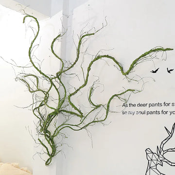 118.11 inch artificial plant vine home wedding wall hanging window decoration realistic fake dry tree branch rattan garland 1pc