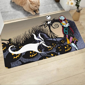 Nightmare Before Christmas Scene MatSoft, absorbent and non-slip, bathroom room mats, yoga mats, home decoration
