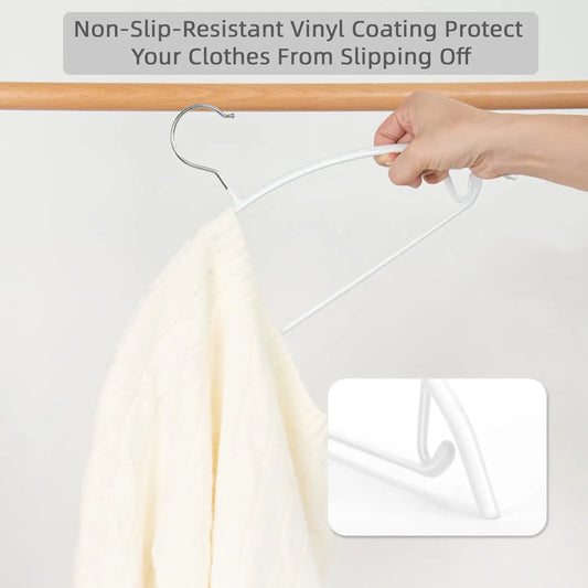 Plush Clothes Hanger 50pcs Semi-Circular Anti Shoulder Corner Clothes Hanger Household Anti Slip Seamless Arc Organizer Special
