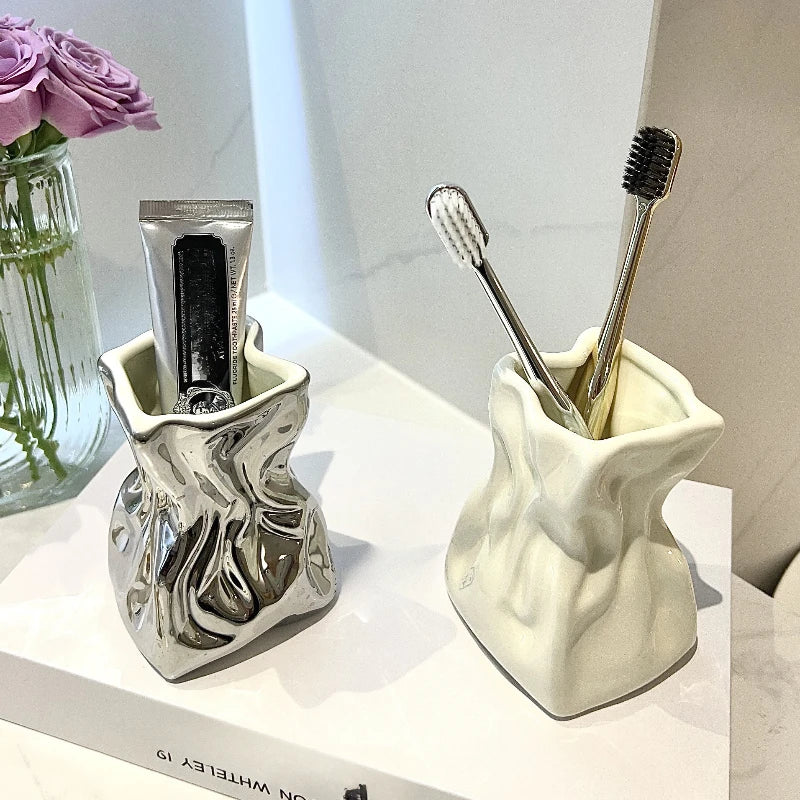 Toothbrush Rack Toothpaste Toothbrush Comb Makeup Brush Holder Bathroom Sink Sink Storage Tube