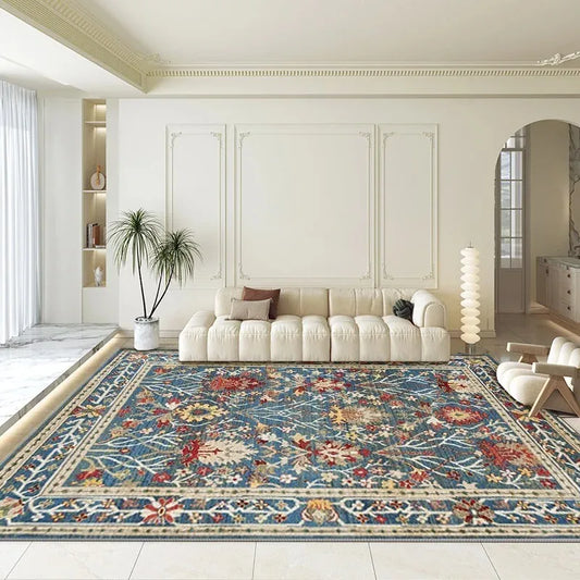 VIKAMA Bohemian Persian Carpet Large Area Living Room Crystal Velvet Mats Bedroom Sofa Cloakroom Hotel Homestay Non-slip Rug