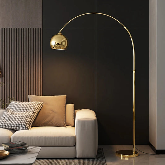 Nordic Luxury Adjustable Fishing Floor Lamp Living Room Simple Modern Bedroom Sofa Side Standing Lamp Bedside Lamp LED Lighting