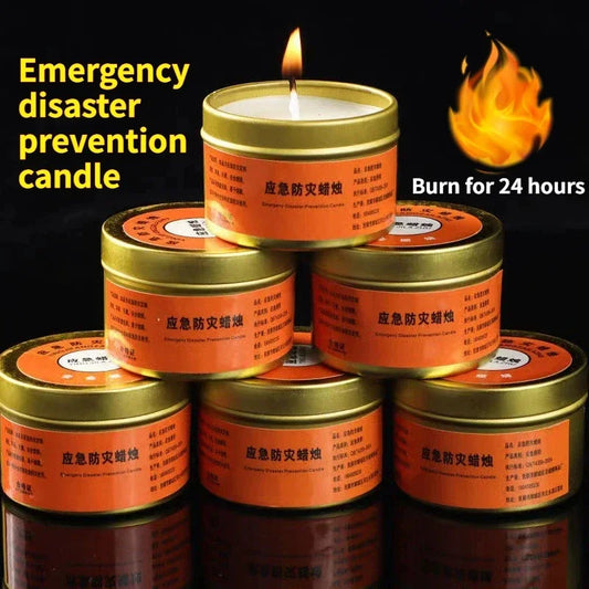 2025 New 20pcs Emergency Candles Windproof Smokeless Disaster Emergency Supplies Electricity-free Lighting