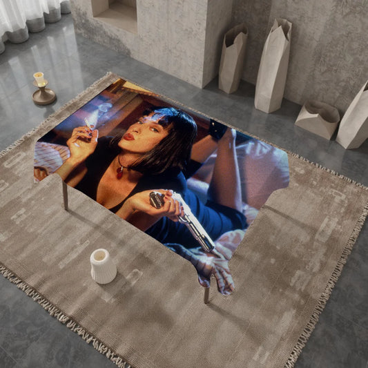 Classic Film Pulp Fiction Table Cloth Indoor Outdoor Waterproof Decoration Rectangular Picnic Tablecloth