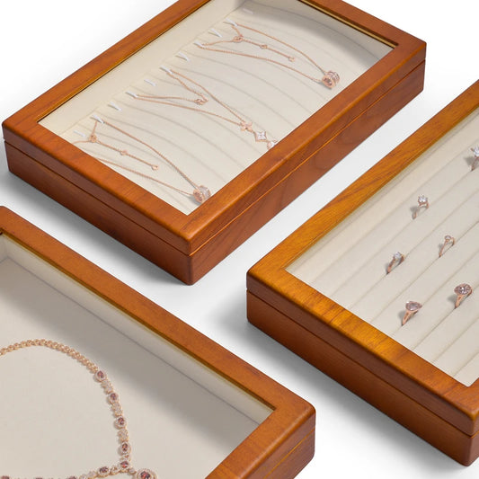 Retro Wooden Jewelry Box – Elegant Multi-Compartment Organizer for Rings, Necklaces, Bracelets & Earrings | Naturalbuilthome