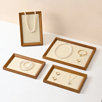 Solid Wood Jewelry Display Tray – Organizer for Rings, Necklaces, Bracelets & Earrings Showcase | Naturalbuilthome